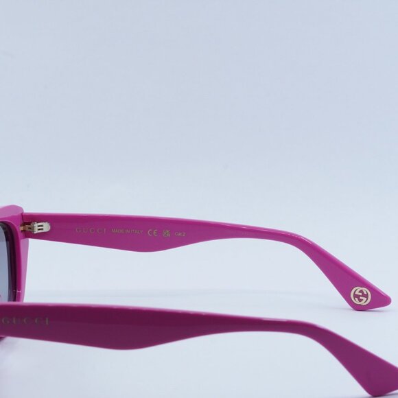 Gucci GG1638S 003 Sunglasses Burgundy/Fuchsia Cat Eye Frame, Pink Lenses - Picture 5 of 11